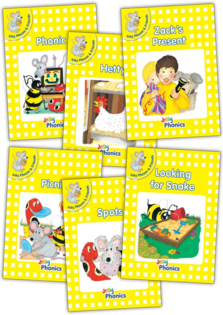 Jolly Phonics Readers - Inky & Friends - Yellow Level (Pack Of 6)